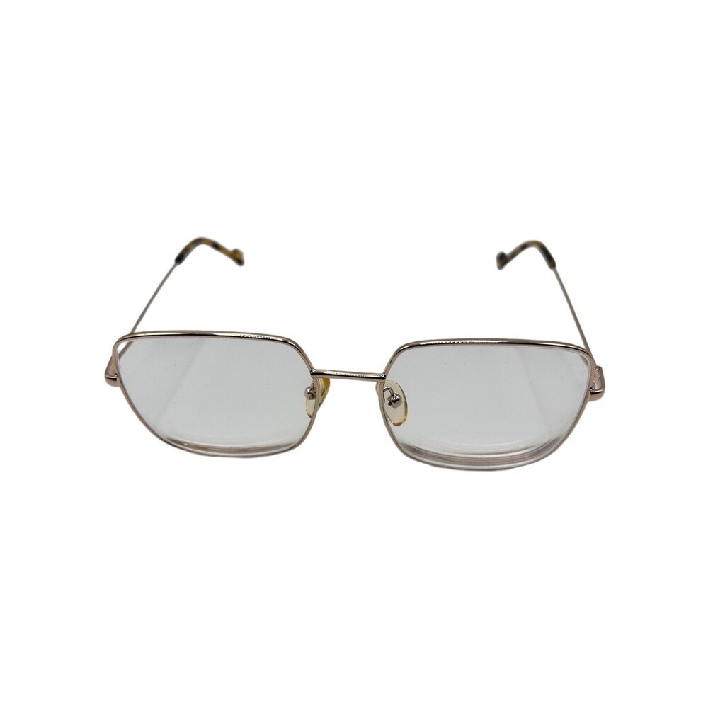 Claire CLA 20-07 Eyeglasses Frames Gold Metal Square 54-18-140 Tortoise
